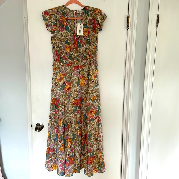 Sea NY NWT smocked midi dress - Picture 1 of 7